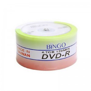 دی وی دی خام بینگو مدل DVD-R بسته 50 عددی