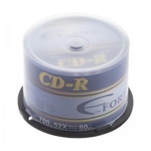 سی دی خام فورتکس مدل CD-R بسته ی 50 عددی