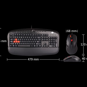 کیبورد ماوس ایفورتک مدل KX-2810BK