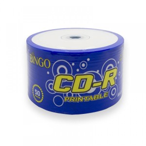 سی دی خام بینگو   پرینتیبل مدل CD-R بسته 50 عددی