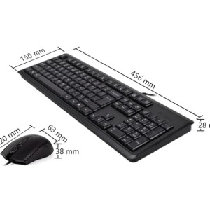 کیبورد ماوس ایفورتک مدل KR-9276