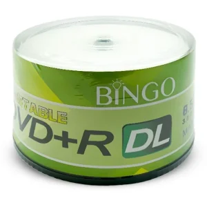 دی وی دی خام ناین بینگو مدل   DVD+R DL بسته 50 عددی