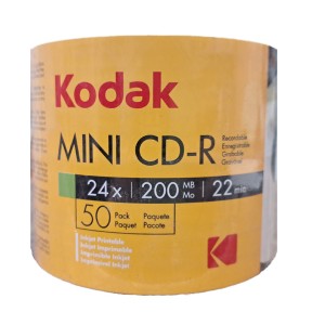 مینی سی دی خام کداک پرینتیبل مدل MINI CD-R بسته 50 عددی