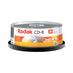 سی دی خام کداک مدل CD-R بسته 25 عددی