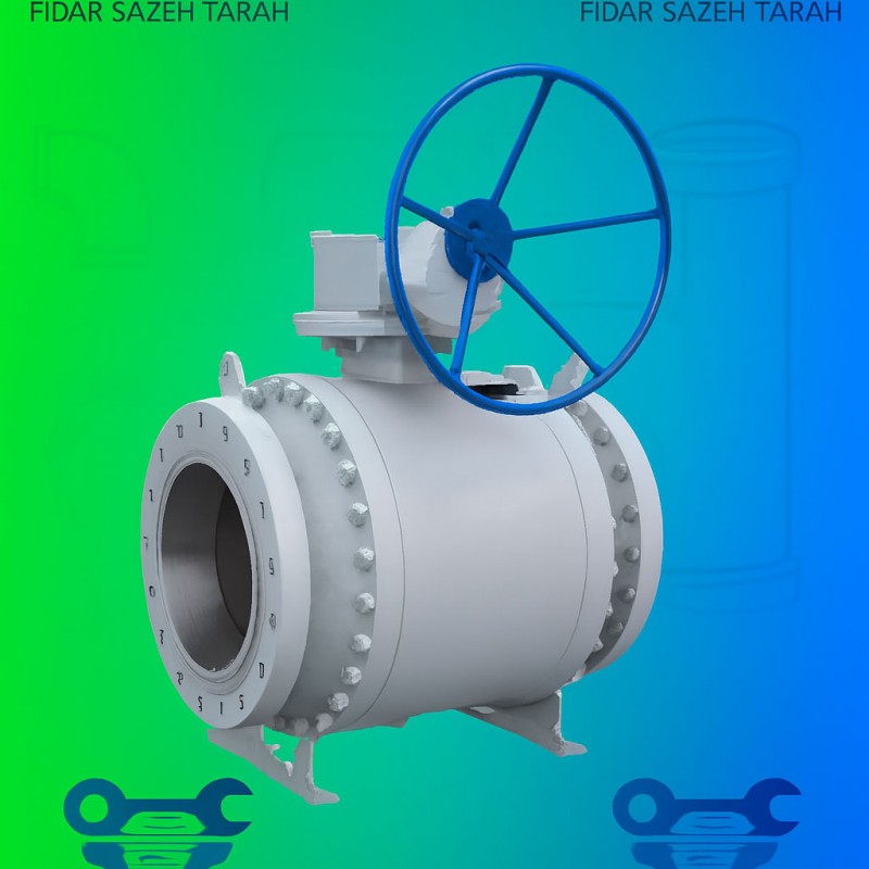 شیر توپی چکس خوار با نصب محوری کلاس 150Lb-1500Lb