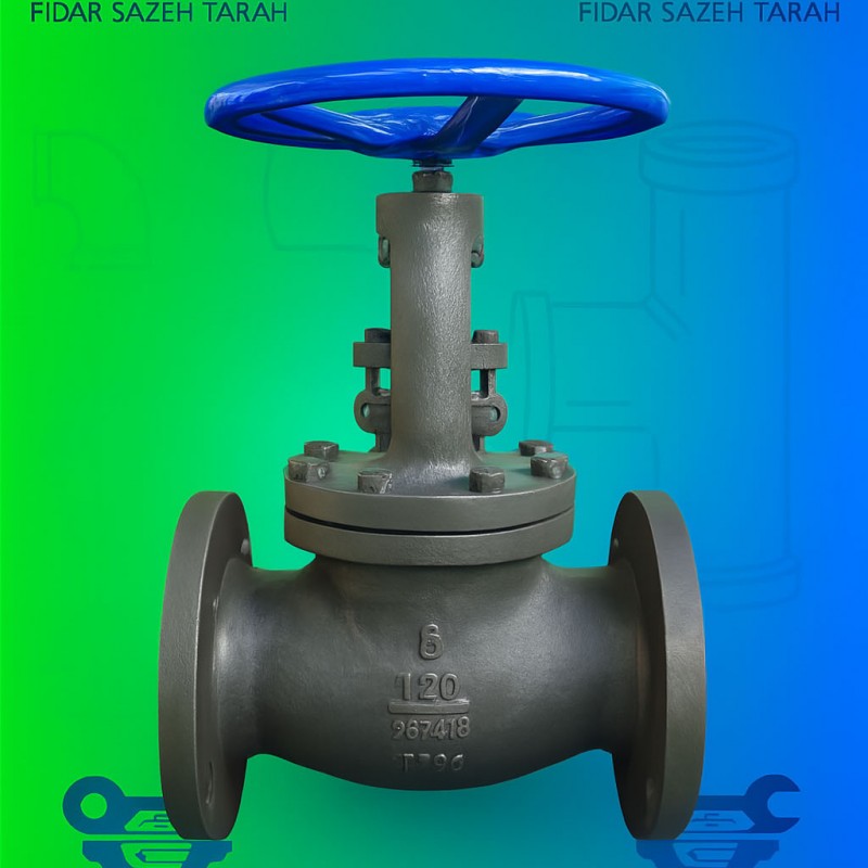 شیر گلوب کربن استیل کلاس 300Lb