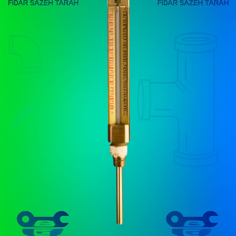 ترمومتر کروم | دماسنج صنعتی با بدنه استیل براق و مقاوم