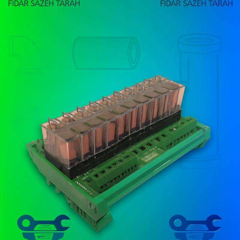 کارت رله سوکتی 16 آمپری | مدل‌های 4، 8 و 12 کاناله | کنترل بارهای صنعتی و خانگی