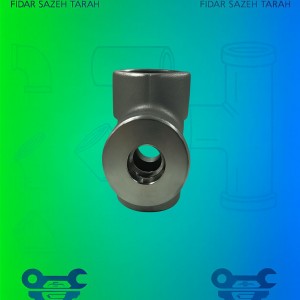 سه راه تبدیلی فولادی A105 ساکت استاندارد ASME B16-11 کلاس 3000