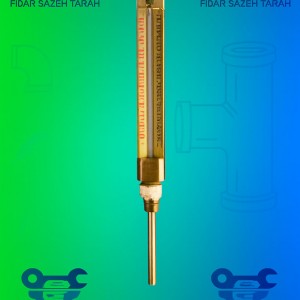ترمومتر کروم | دماسنج صنعتی با بدنه استیل براق و مقاوم