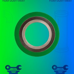 گسکت اسپیرال وند با رینگ | آب‌بندی صنعتی برای فشار و دمای بالا