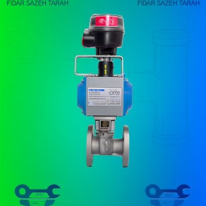 بال ولو فلنج‌دار استنلس استیل پنوماتیک | شیر توپی اتوماتیک برای خطوط صنعتی