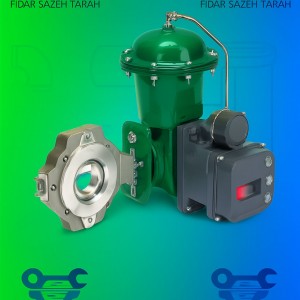 شیر پروانه‌ای پنوماتیک با پوزیشنر | کنترل دقیق جریان سیالات صنعتی