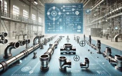 تفاوت اتصالات صنعتی با اتصالات ساختمانی | بررسی ساختار، کاربرد، فشار، جنس و استانداردها (مطلب)