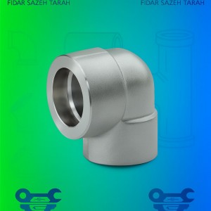 زانو 90درجه A182 F304/304L استنلس استیل ساکت کلاس 3000
