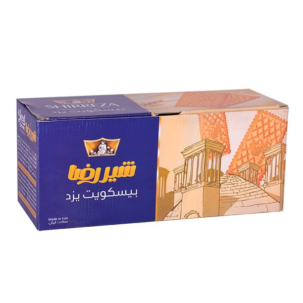 بیسکوییت یزد ساده 1100گرمی شیر رضا