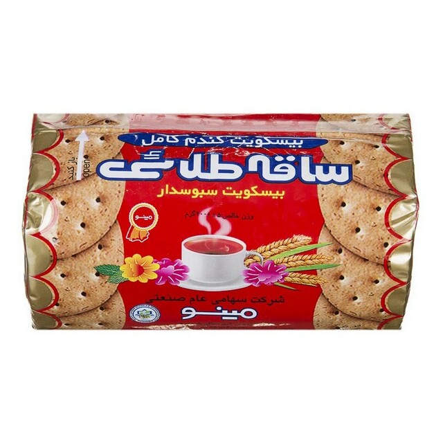 بیسکویت مینوساقه طلای لیوان مخصوص مینو