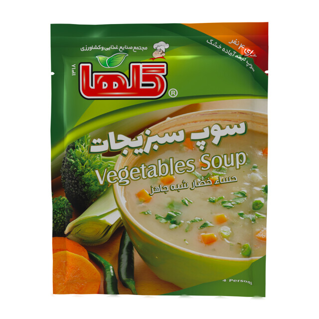 سوپ سبزیجات 70 گرمی گلها