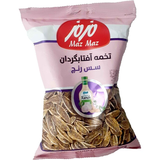 تخمه آفتابگردان پوست دار سس رنچ مزمز