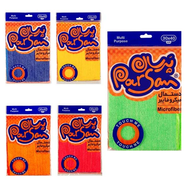 دستمال میکروفایبر30*30پرسان