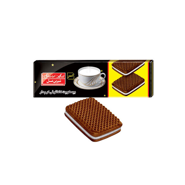 بیسکوئیت کرمدار کاکائویی شیرین عسل120 گرم