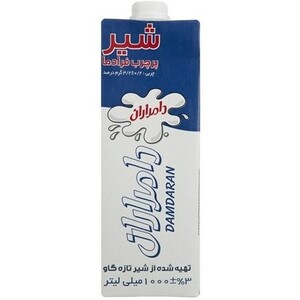 شیر پرچرب فرادما پاکتی دامداران