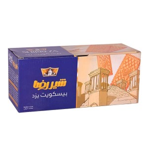 بیسکوییت یزد ساده 1100گرمی شیر رضا