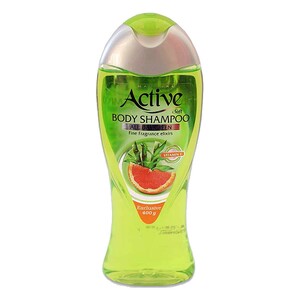 شامپوبدن اکتیو شفاف با رایحه پرتقال 400گرم