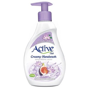 مایع دستشوئی کرمی اکتیومدل انجیر و گل بهاری 350گ اکتیو