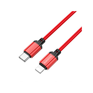 کابل تبدیل USB-C به لایتنینگ بروفون مدل BX87 20W طول 1 متر