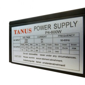 منبع تغذیه کامپیوتر تانوس مدل 600W-P4