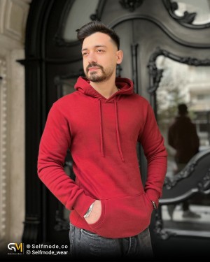 هودی ساده زرشکی