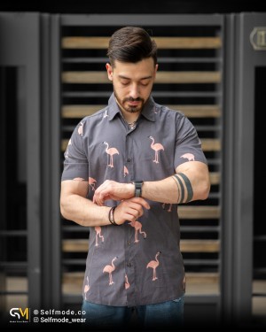 پیراهن طرح هاوایی