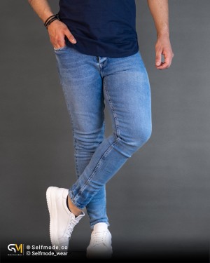 خرید شلوار جین اسکینی آبی یخی