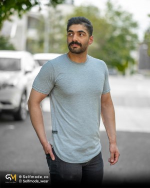 خرید تیشرت ساده طوسی