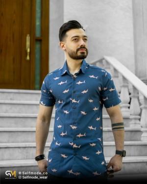 پیراهن طرح هاوایی