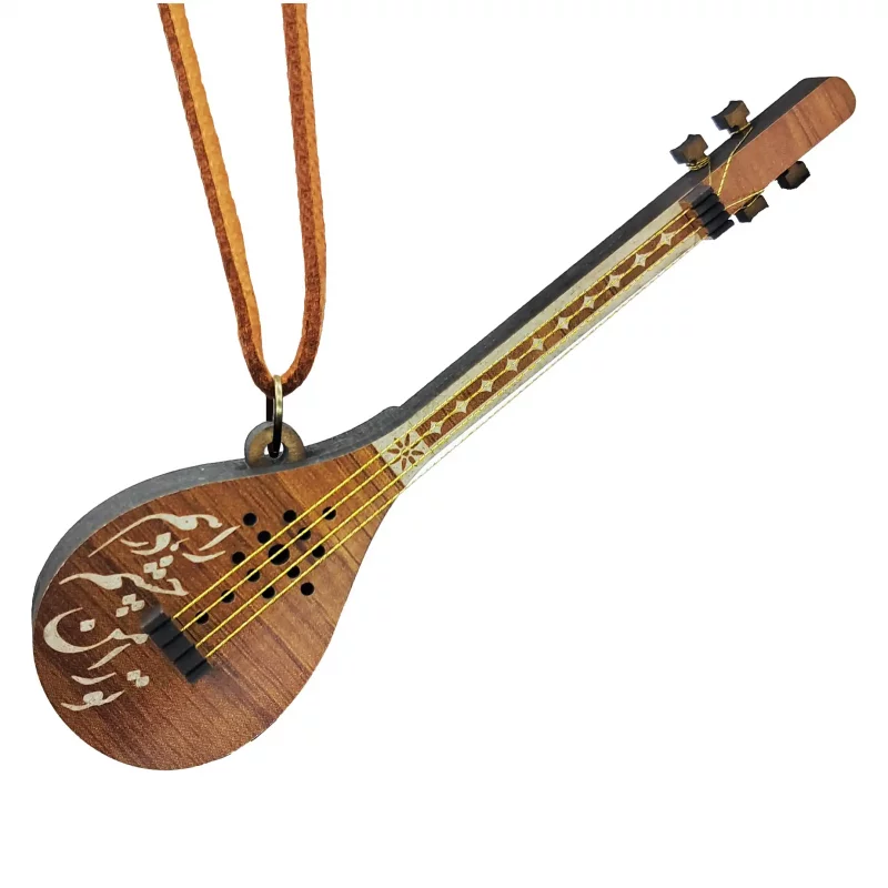 گردنبند طرح ساز سه تار