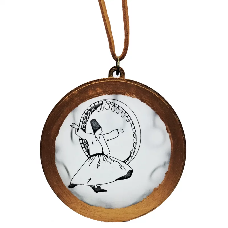 گردنبند طرح ساز دف