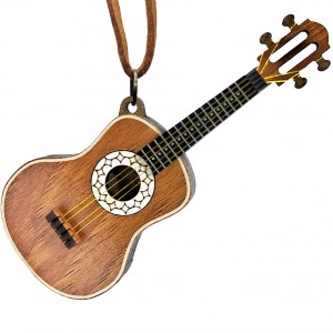 گردنبند طرح گیتار مدل چوبی