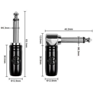 کابل گیتار الکتریک و بیس Kirlin IP-242  سه (3) متری-ملودی ساز13