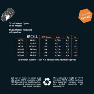 سیم گیتار الکتریک ساوارز مدل H50XLL mixed9-46-ملودی ساز2