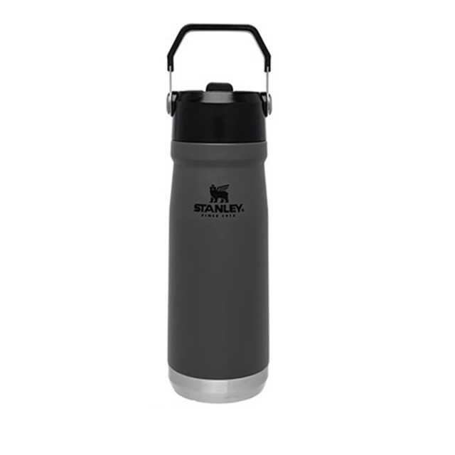 ماگ استنلی مشکی 650 میلی لیتر Flip Straw Water Bottle