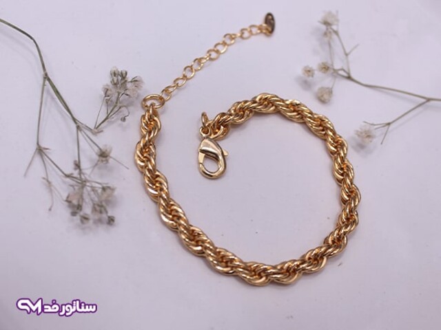 دستبند زنانه طرح طلا DZ1047