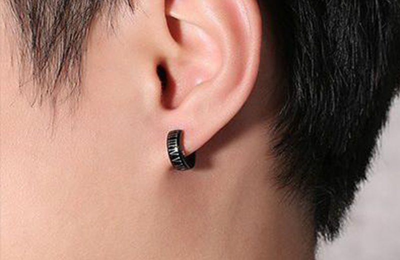 گوشواره مردانه بدون سوراخ گوش