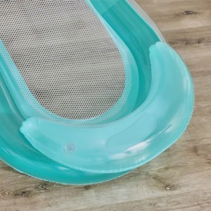 تشک بادی روی آب ریلکسی کف توری مدل gradient color floating bed green