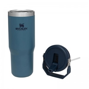 ماگ استنلی نی دار سورمه ای 887 میلی لیتر FLIP STRAW TUMBLER