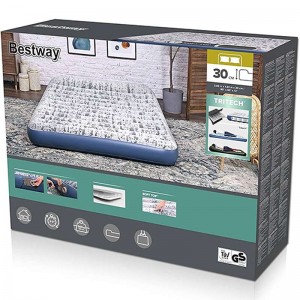 تشک بادی مسافرتی دو نفره مدل Tritech Airbed Queen پمپ دار 67836