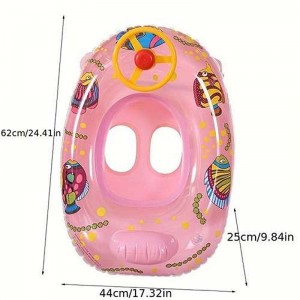 شناور بادی شورتی کودک طرح ماشین فرمون دار boat 021