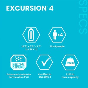 قایق بادی اکسکروشن 4 مدل excursion TM اینتکس 66324