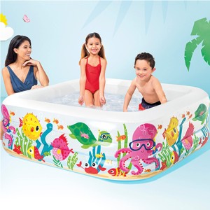 استخر بادی کودک اینتکس مدل مربعی آکواریومی 57471